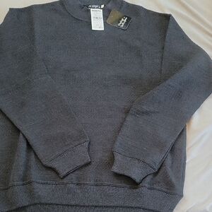 Classic Charcoal Crewneck Sweater for Men